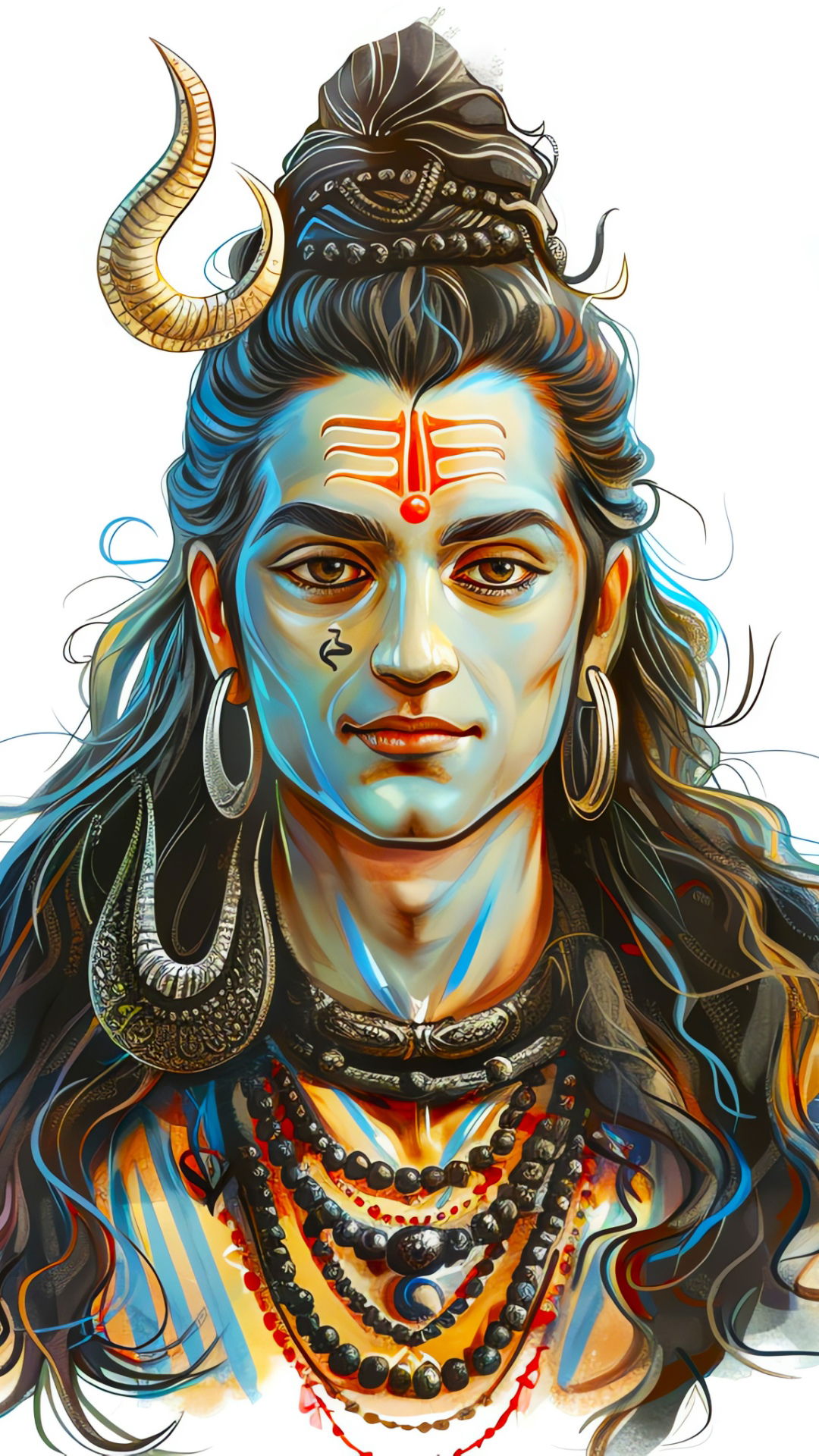 Lord Shiva portrait divine wallpaper