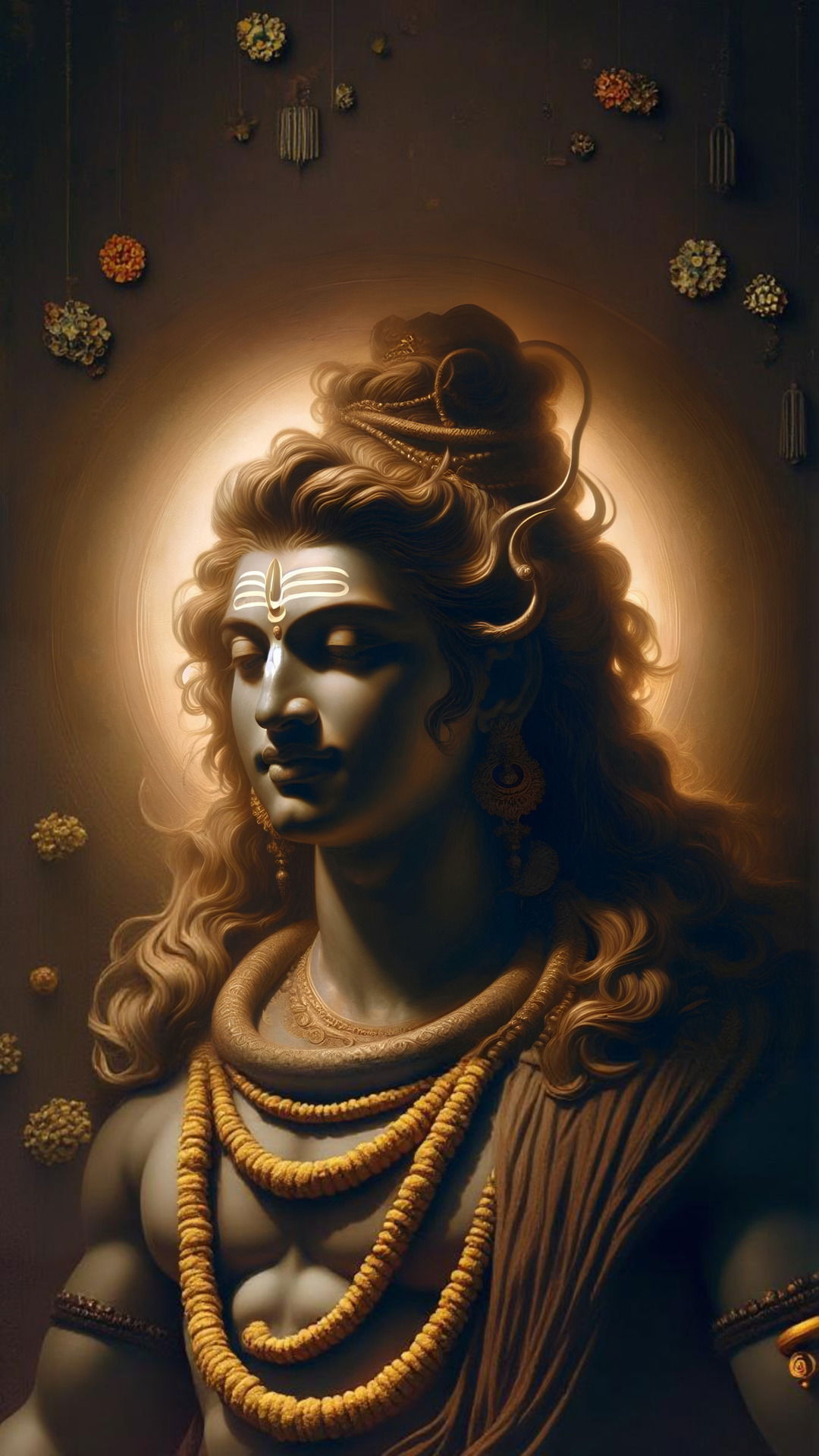 Lord Shiva portrait, divine and serene