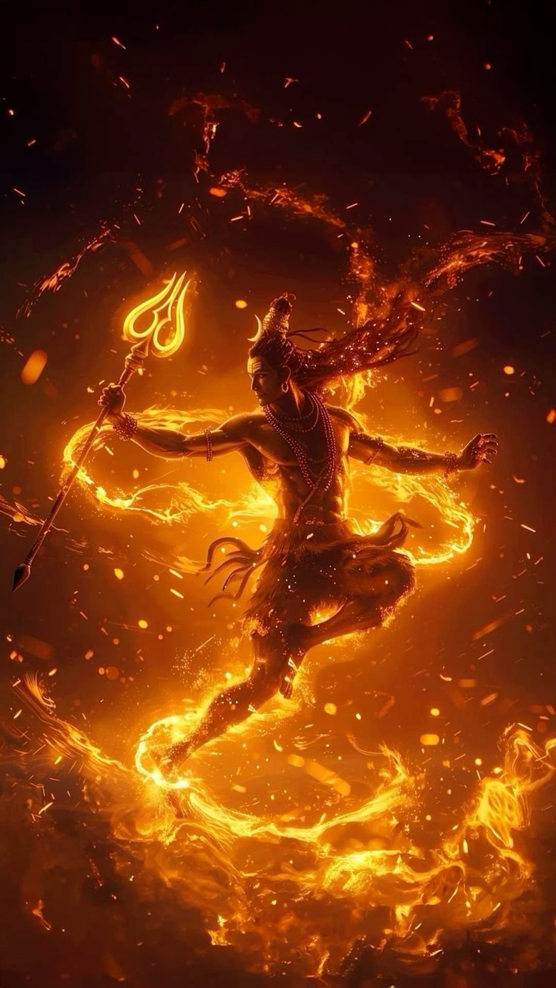 Shiva performing the Tandava dance