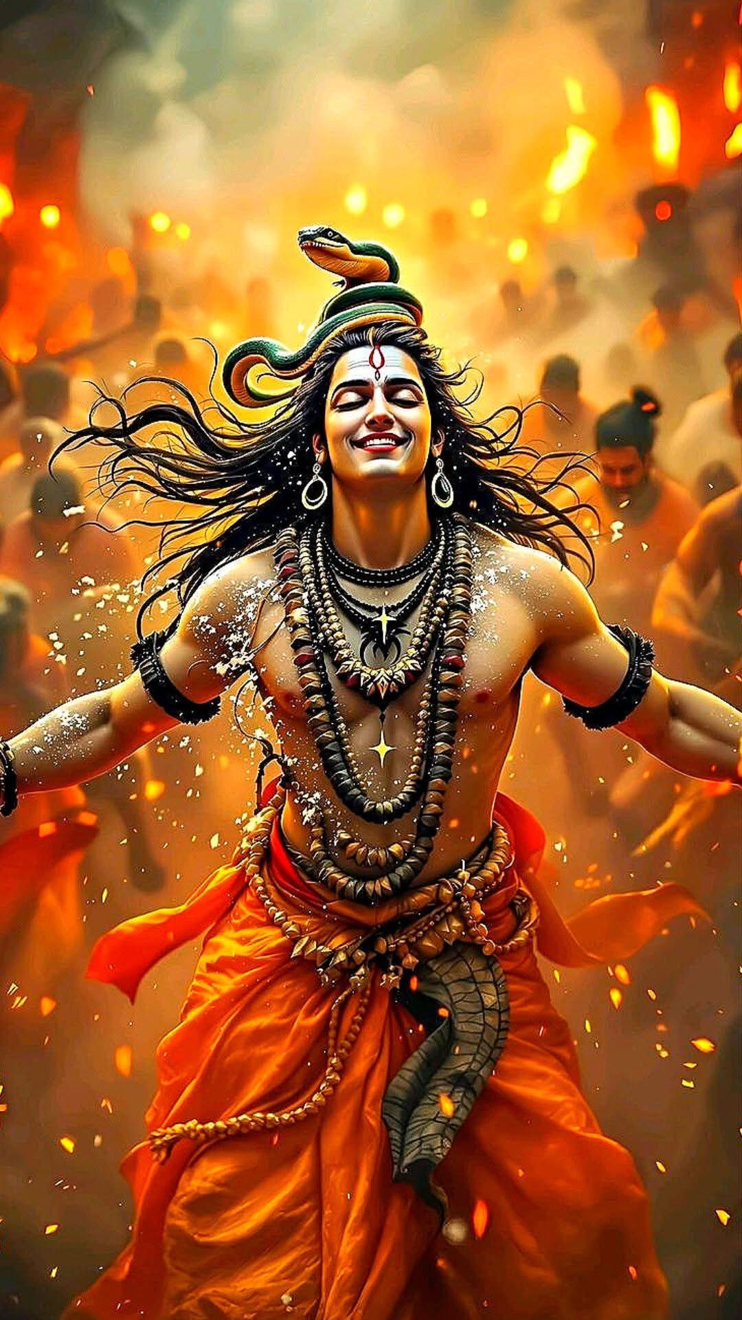 Shiva performing the Tandava dance