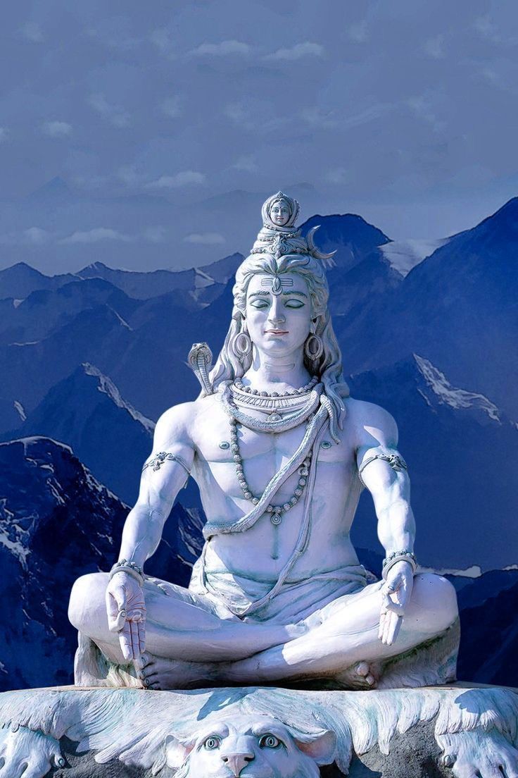 Meditating Shiva in the Himalayas