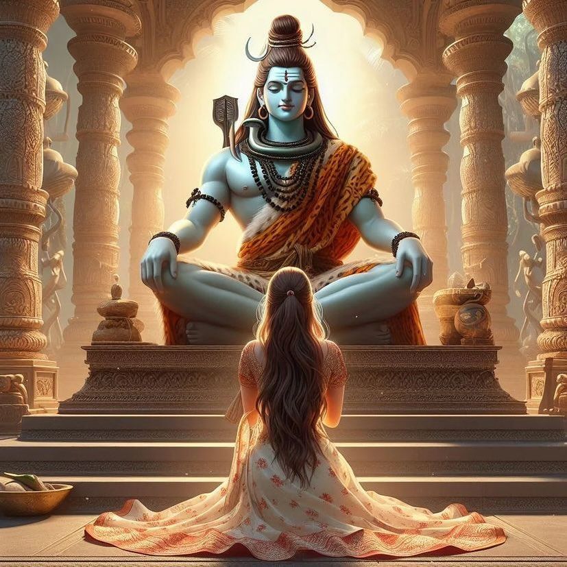 Lord Shiva in meditative pose