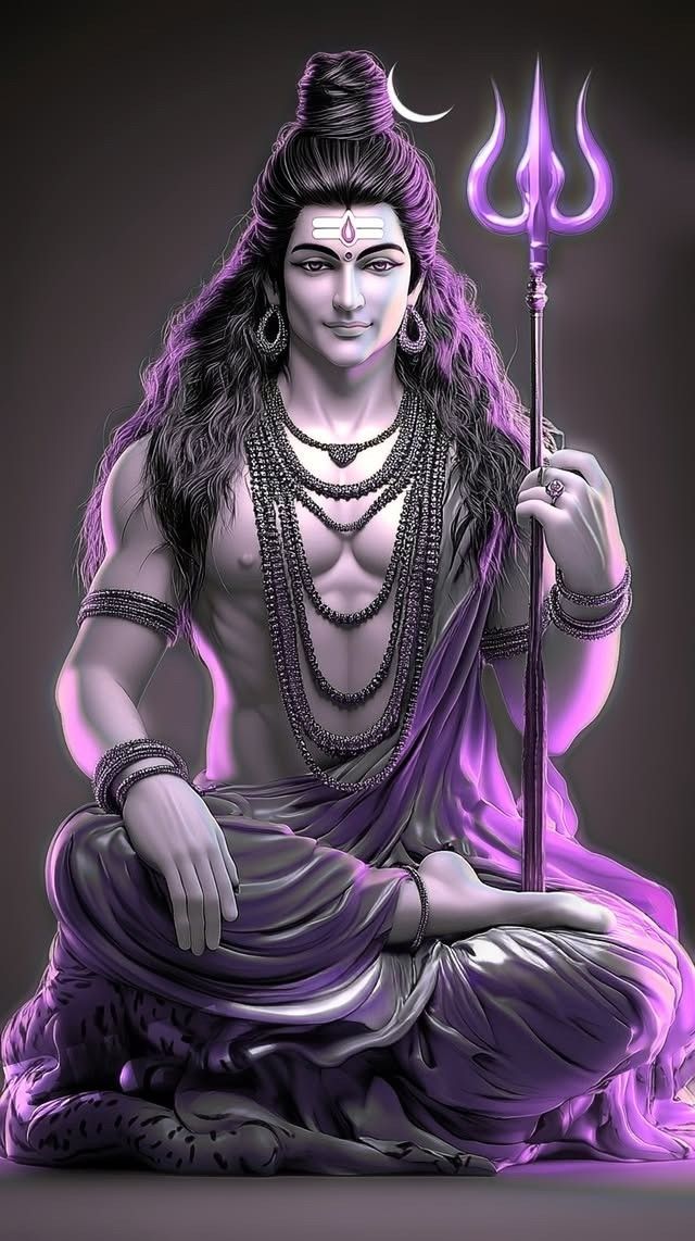 Lord Shiva portrait with Trishul