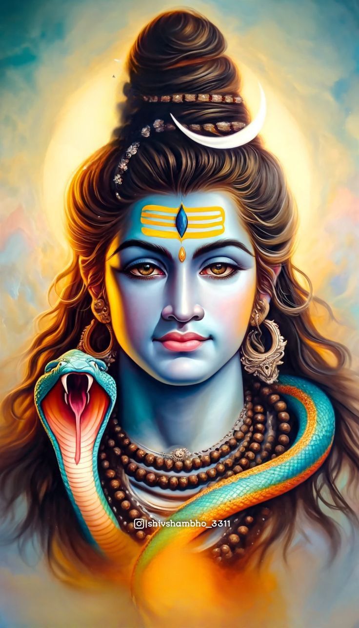 Lord Shiva\'s serene and powerful face