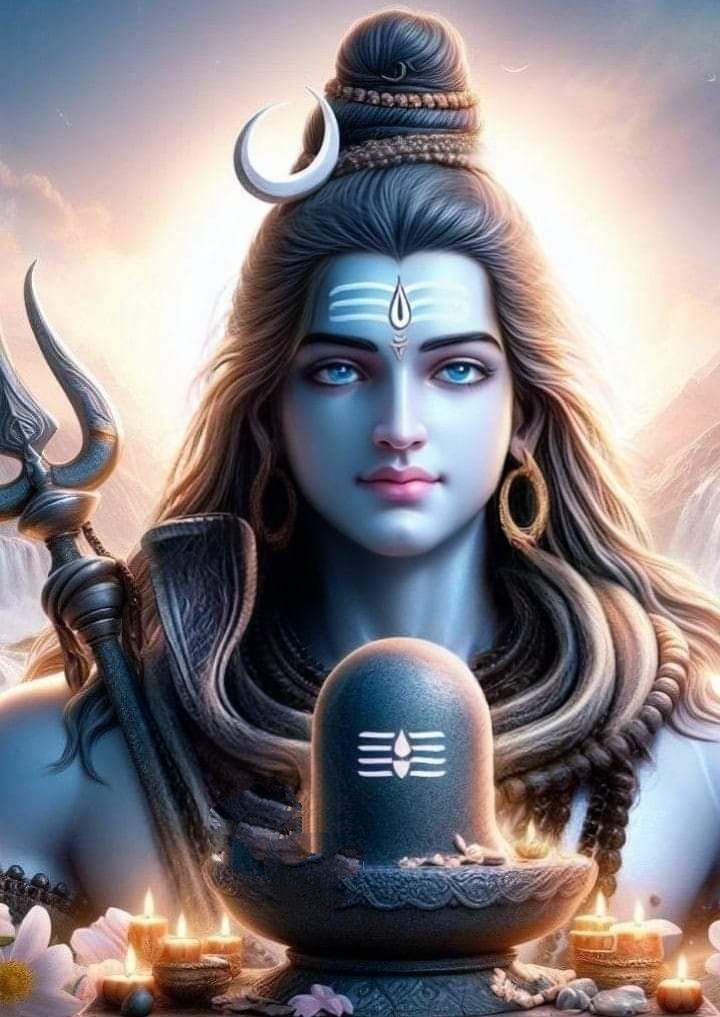 Close-up of Lord Shiva’s peaceful face