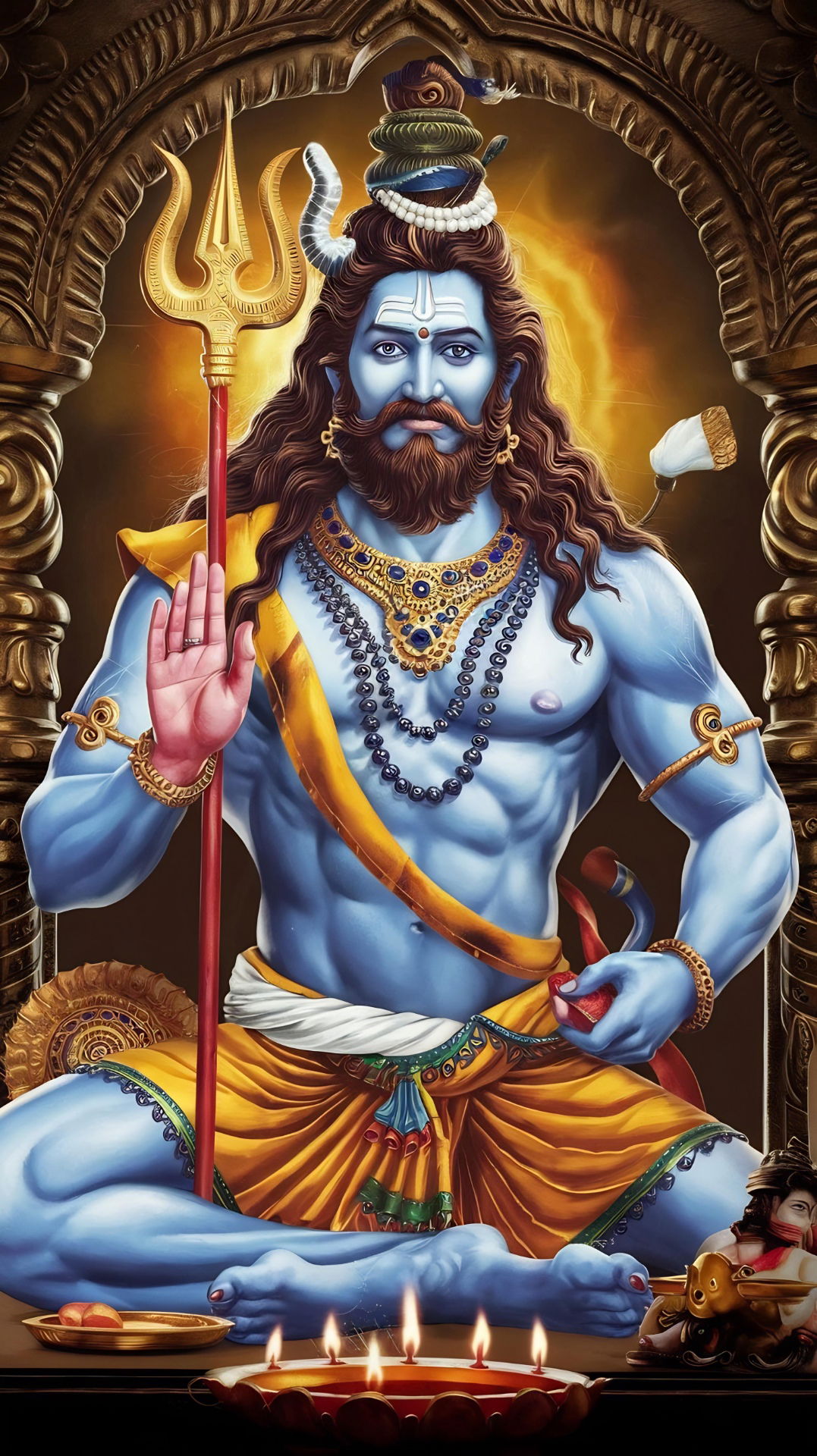 Lord Shiva in meditative posture