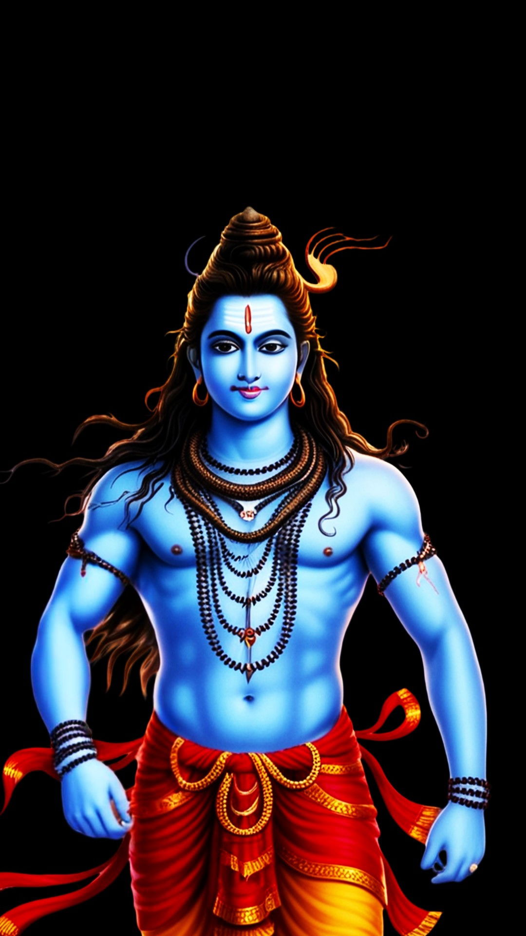 Lord Shiva, serene and powerful deity