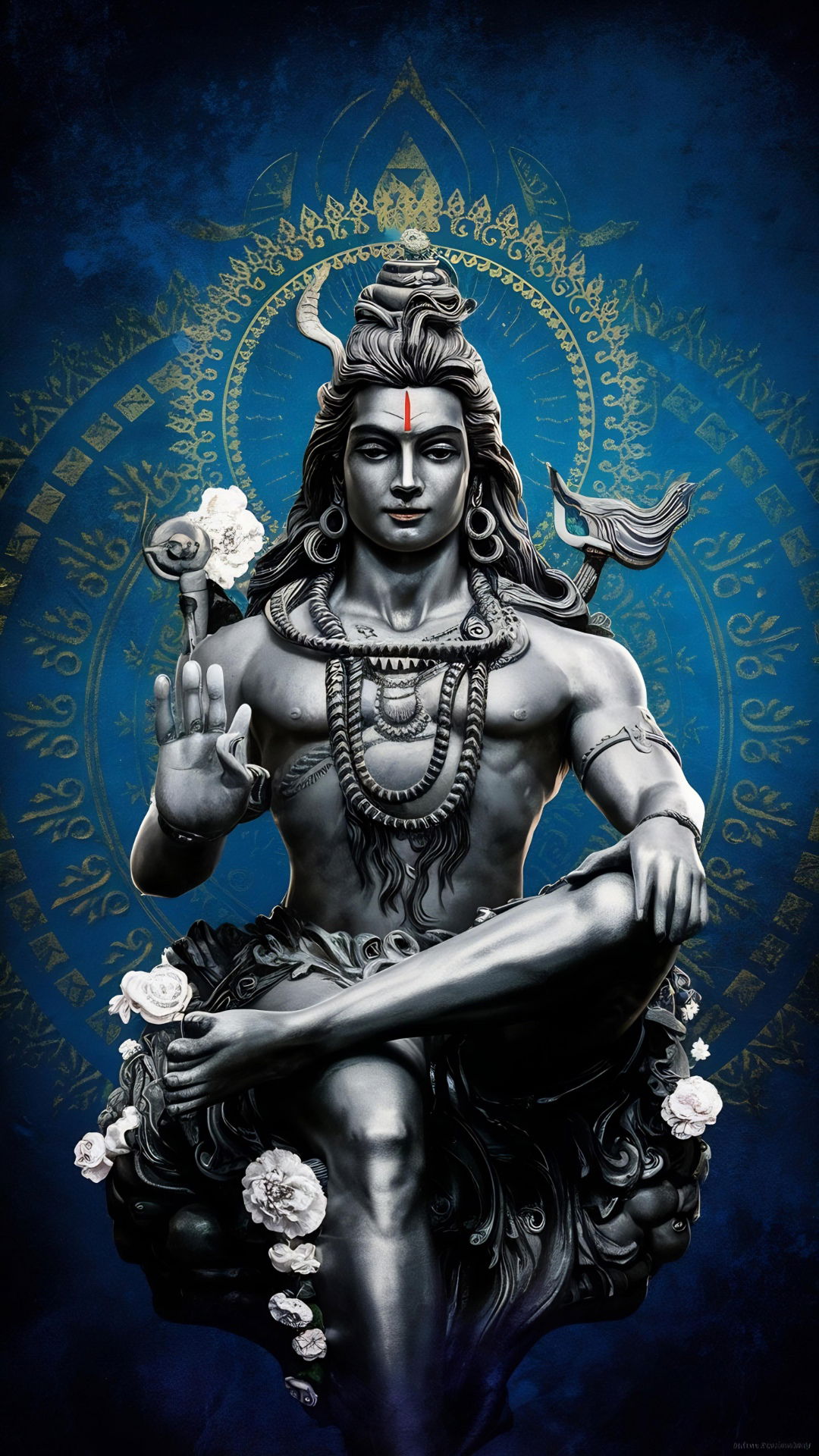 Lord Shiva serene meditative form wallpaper