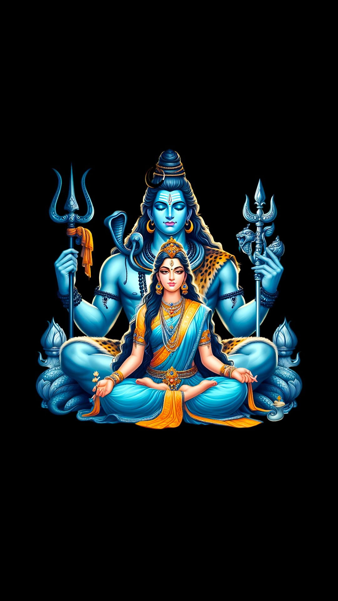 Shiva and Parvati in divine union