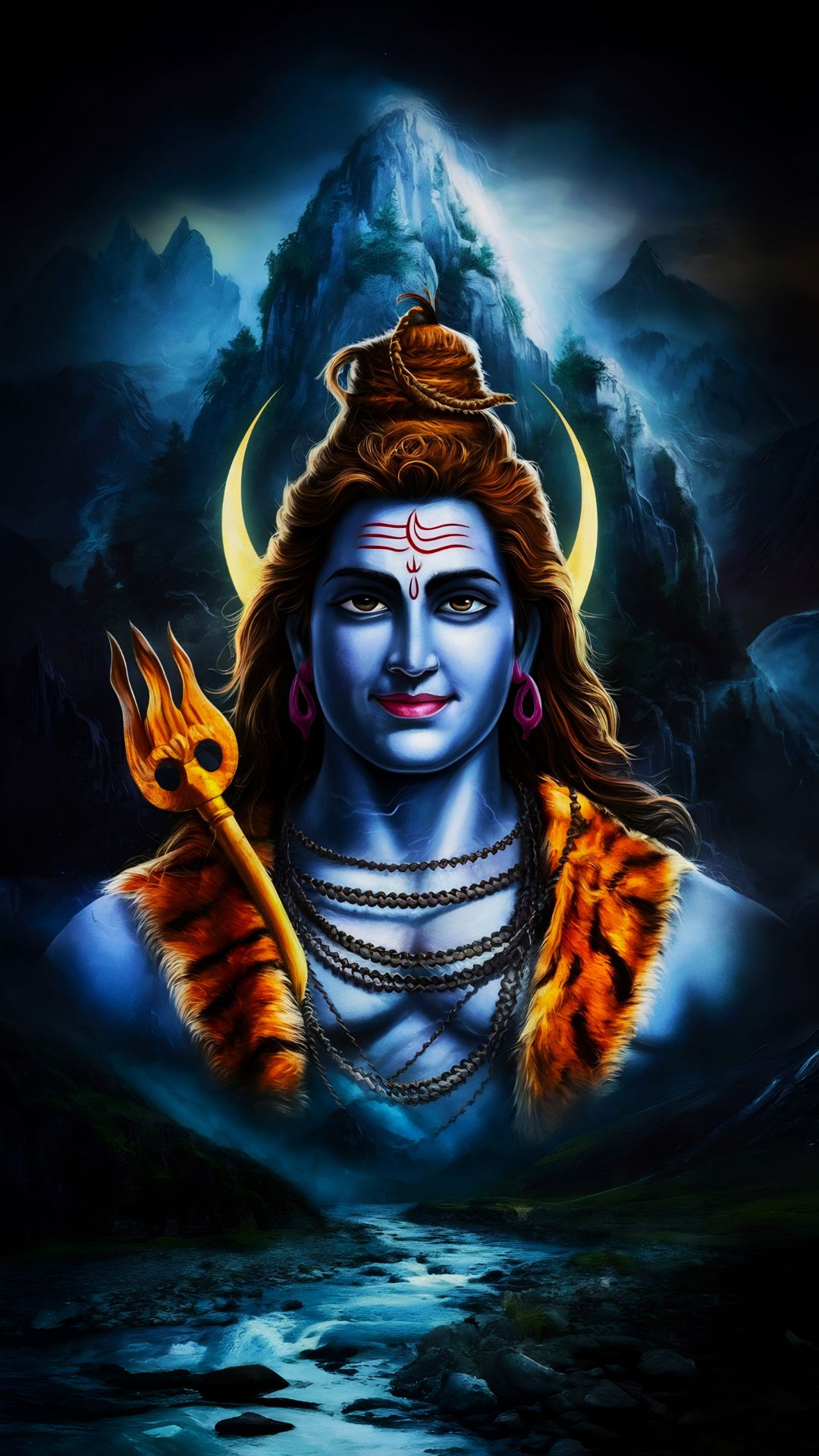 Lord Shiva in the Himalayas