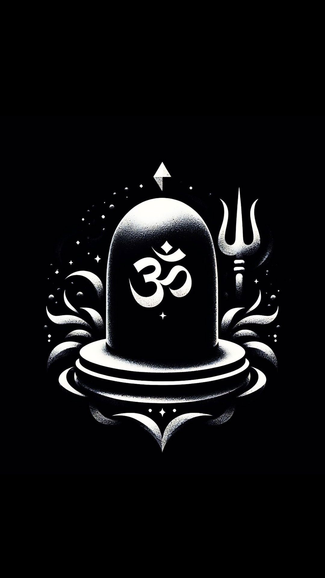 Shiva Linga with Om symbol