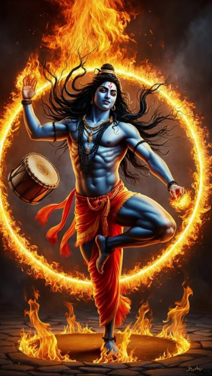 Shiva performing the Tandava dance