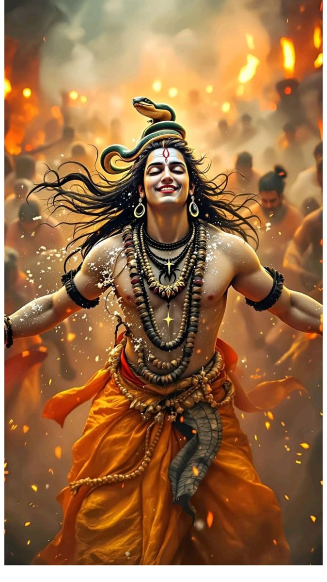 Lord Shiva dancing the Tandava