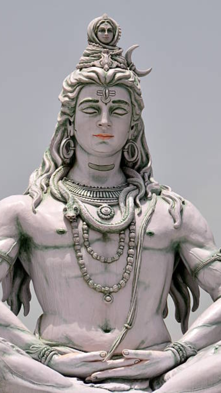 Meditating Lord Shiva serene portrait
