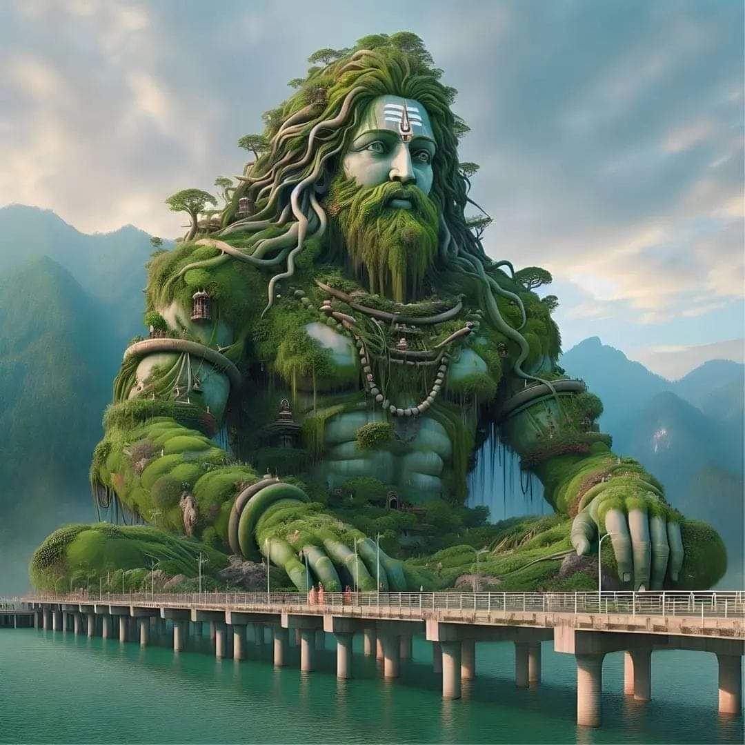 Shiva as a mountain of nature.