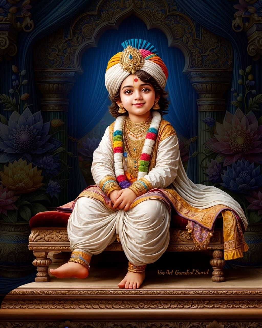 Young Swaminarayan radiates divine grace