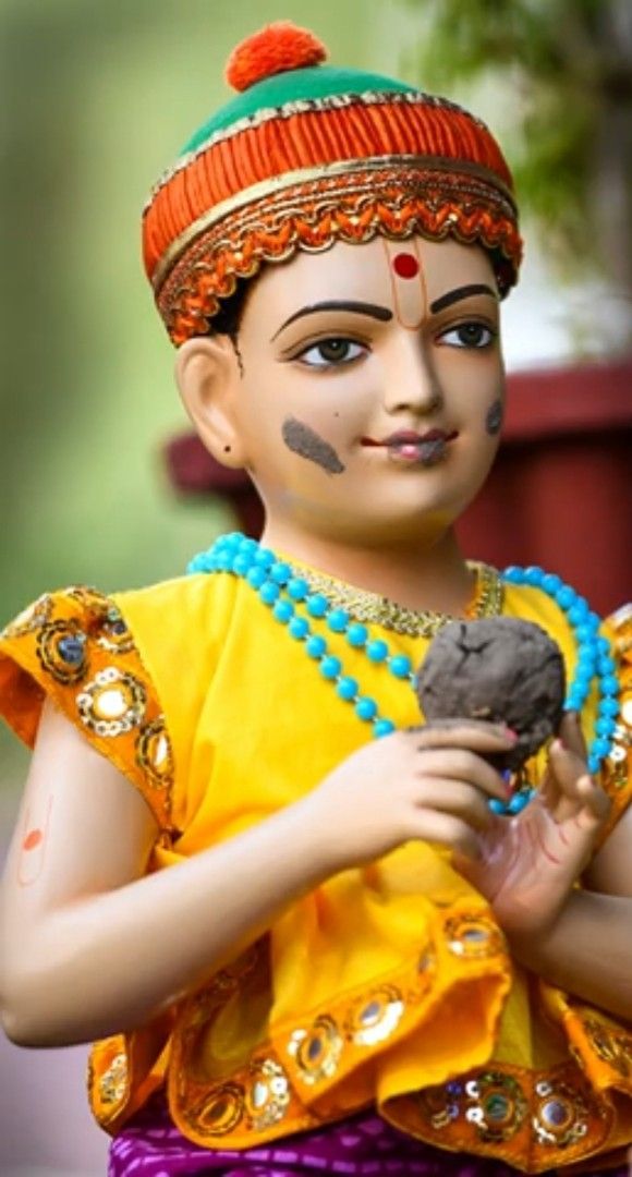 Young Swaminarayan with gentle expression