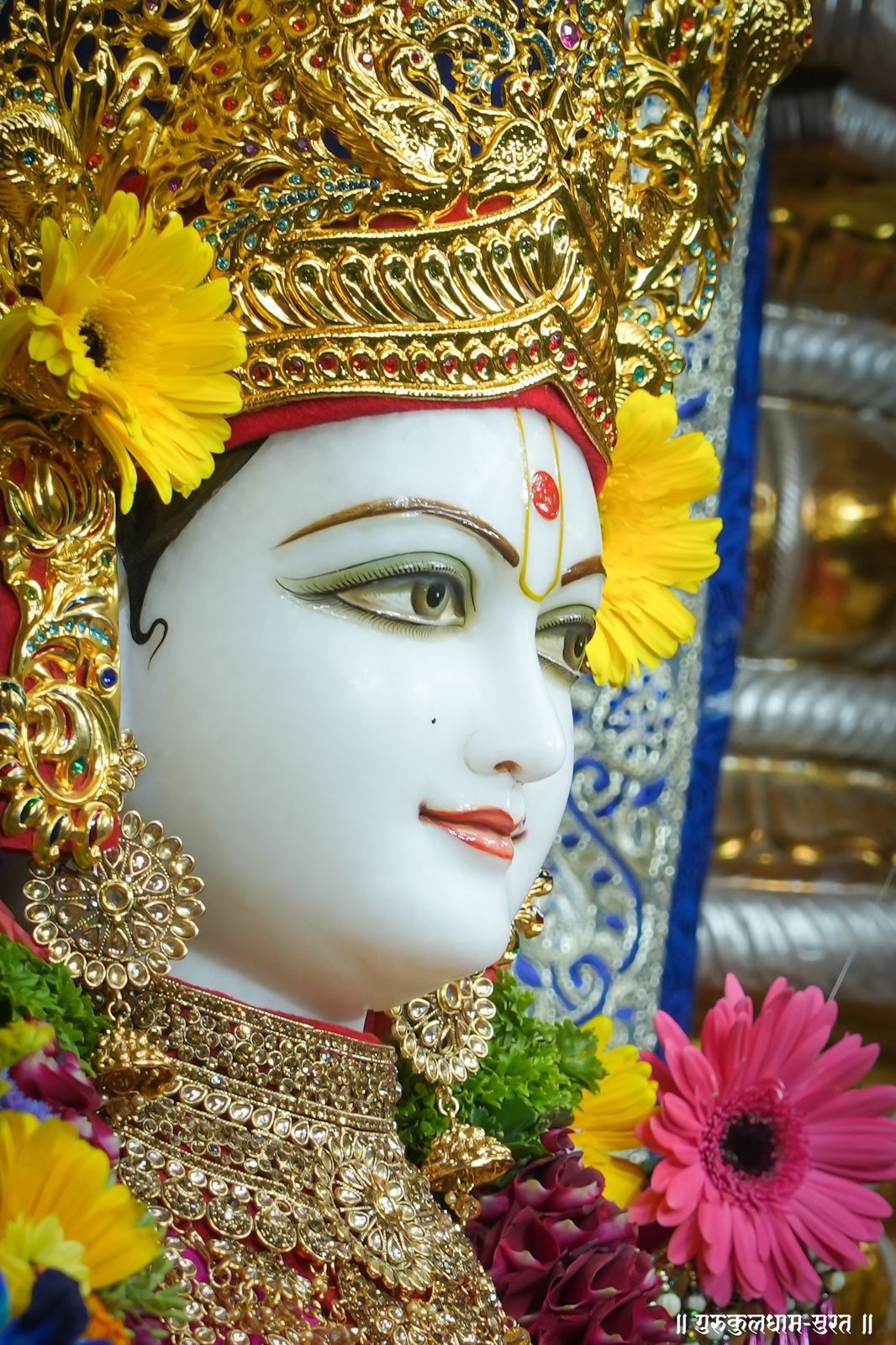 Swaminarayan’s divine and peaceful countenance