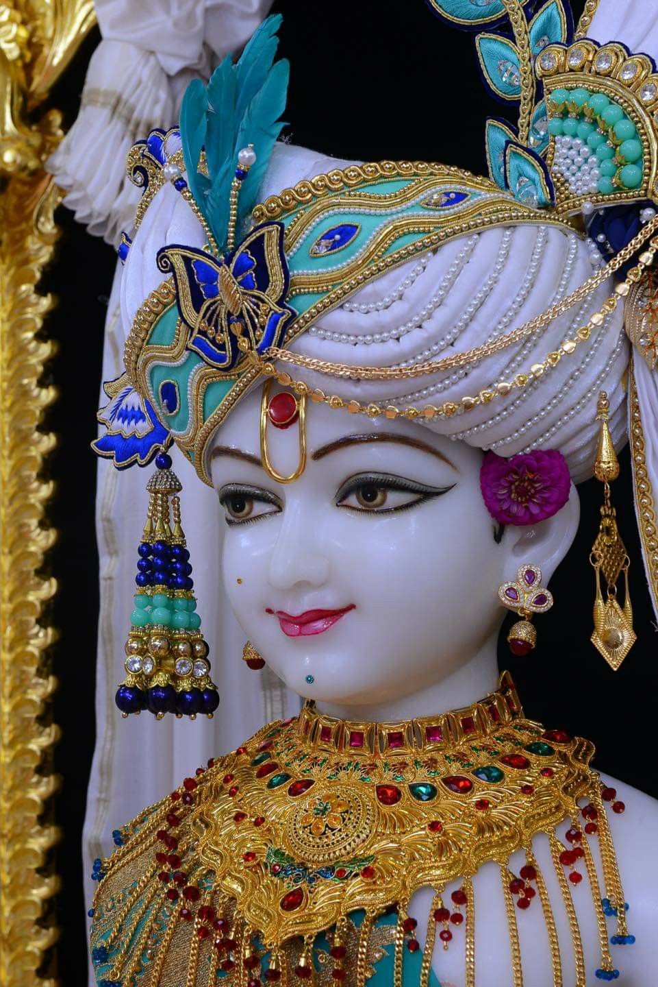 Swaminarayan\'s serene and divine portrait