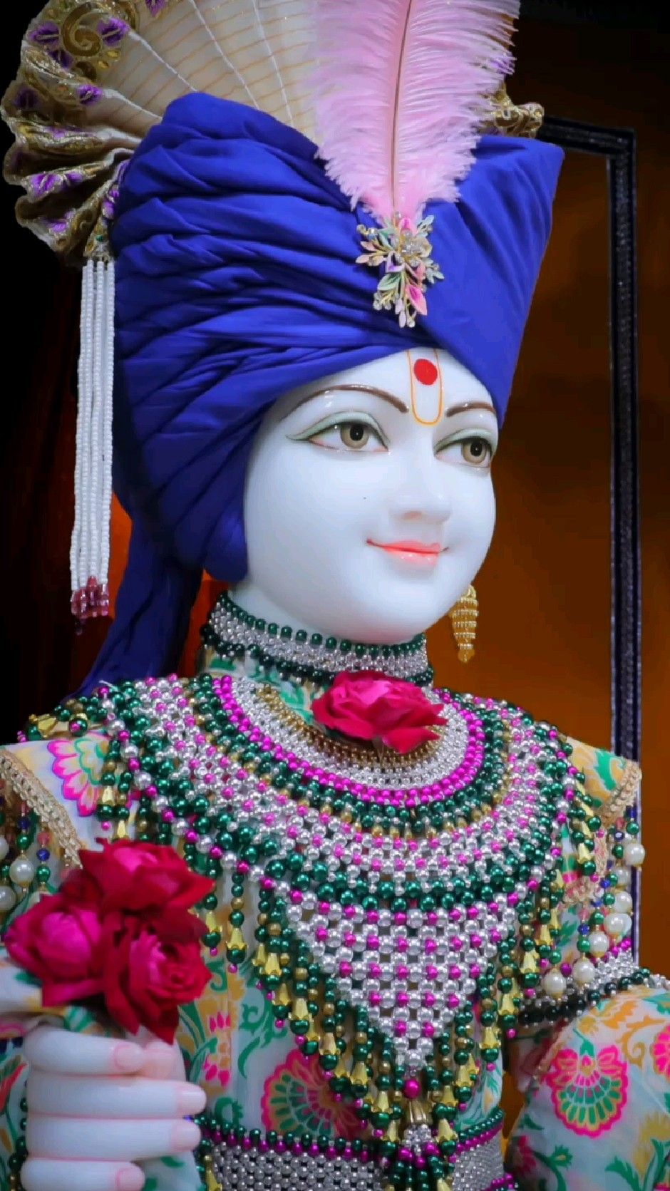 Swaminarayan portrait, divine and peaceful