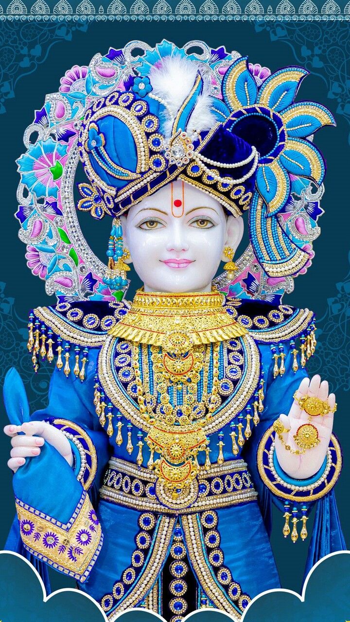 Swaminarayan Bhagwan radiating divine peace