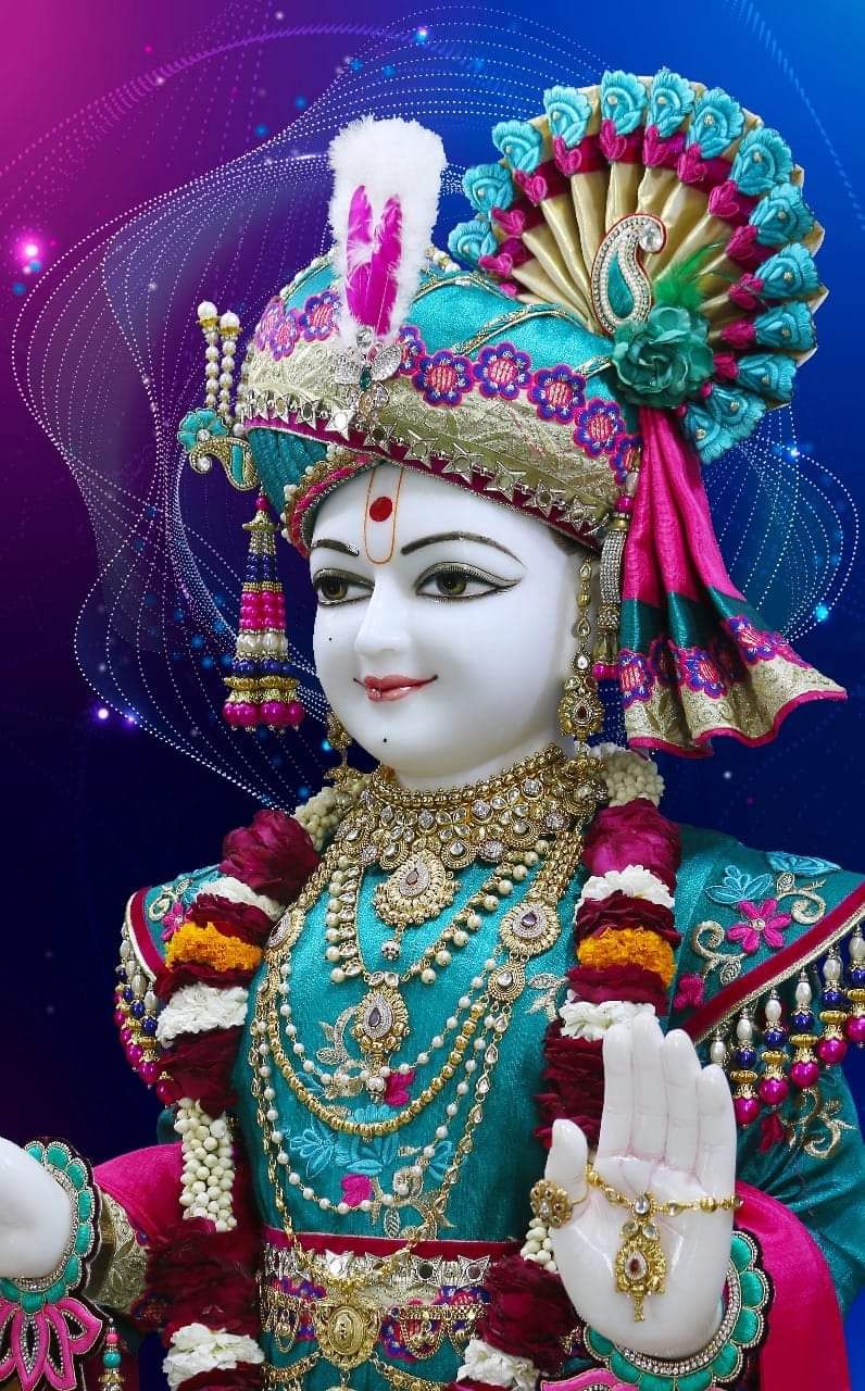 Swaminarayan Bhagwan portrait divine worship