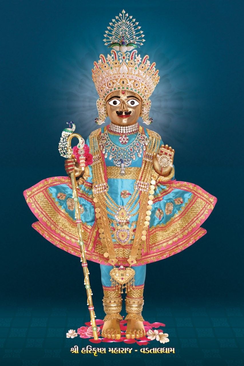 Swaminarayan Maharaj in traditional attire