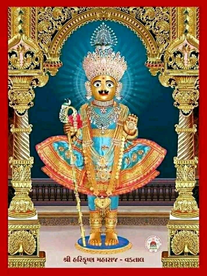 Swaminarayan Bhagwan, adorned and divine