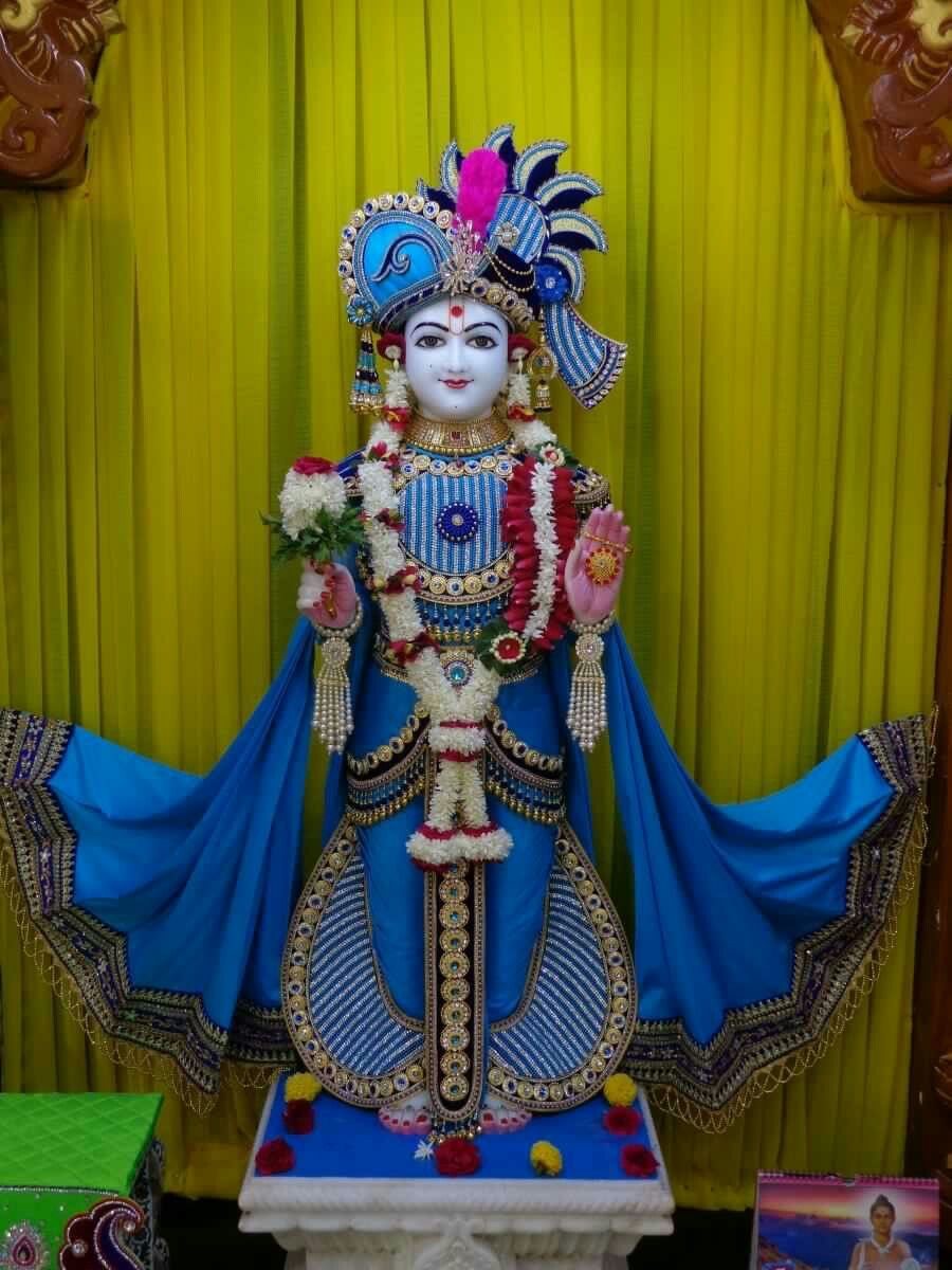 Beautiful Swaminarayan deity statue temple