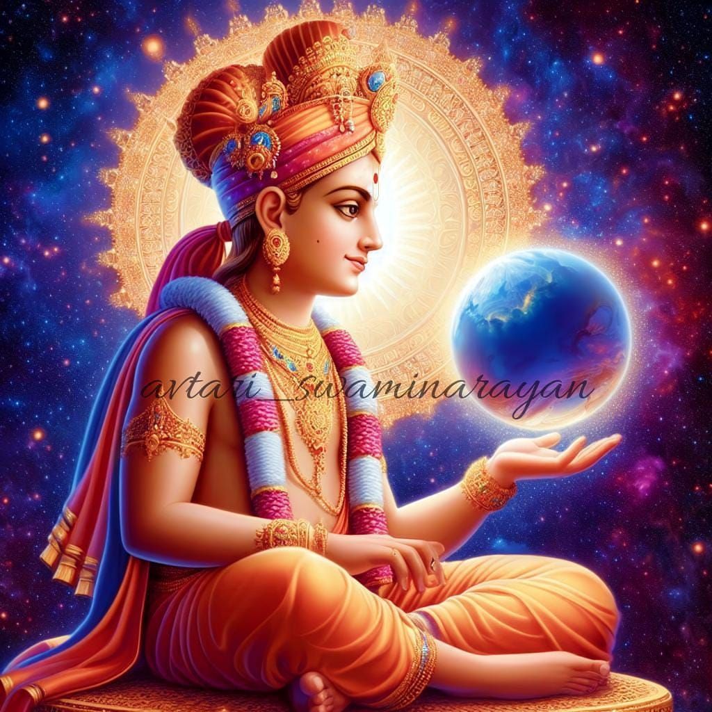 Swaminarayan blessing the universe