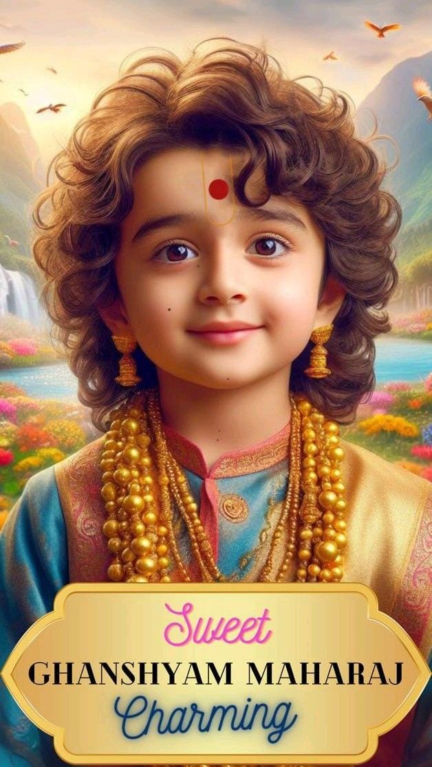 Young Ghanshyam Maharaj divine portrait