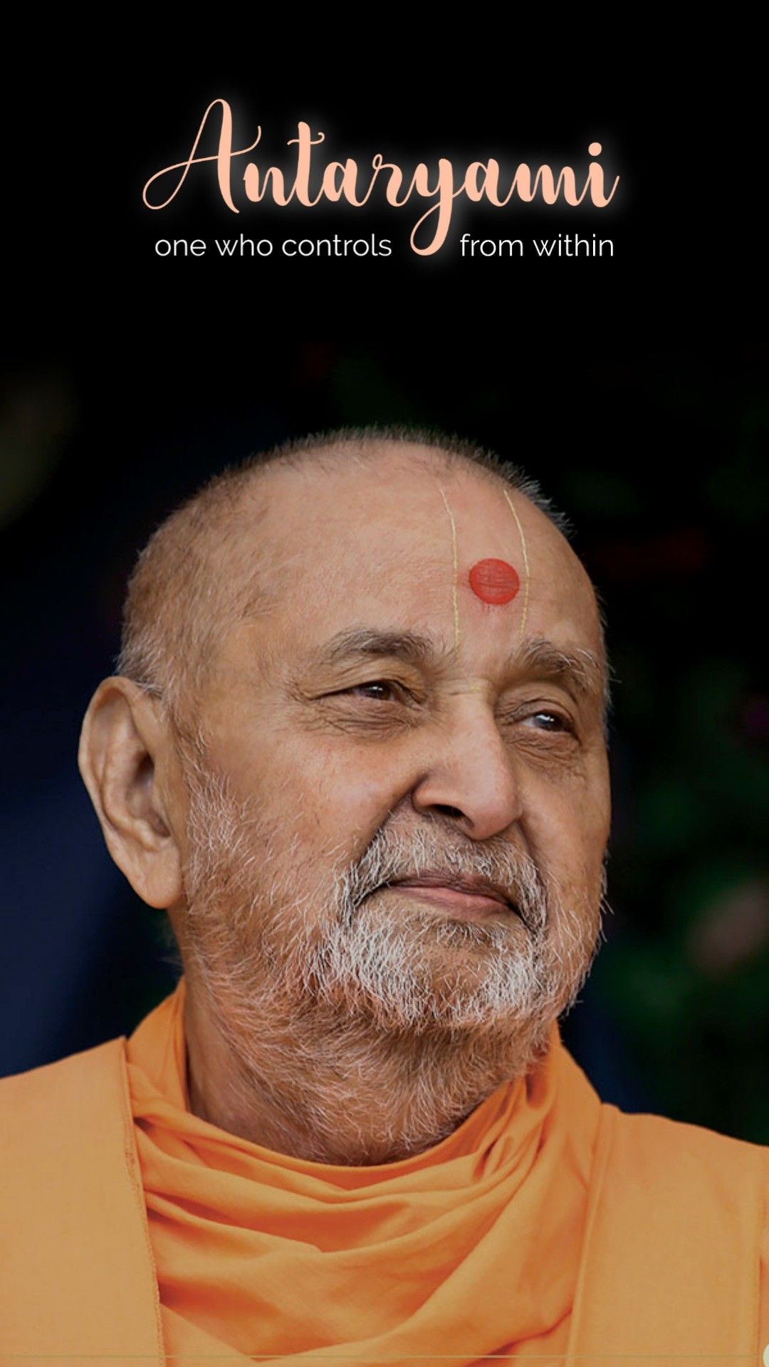 Swaminarayan portrait radiates divine peace.