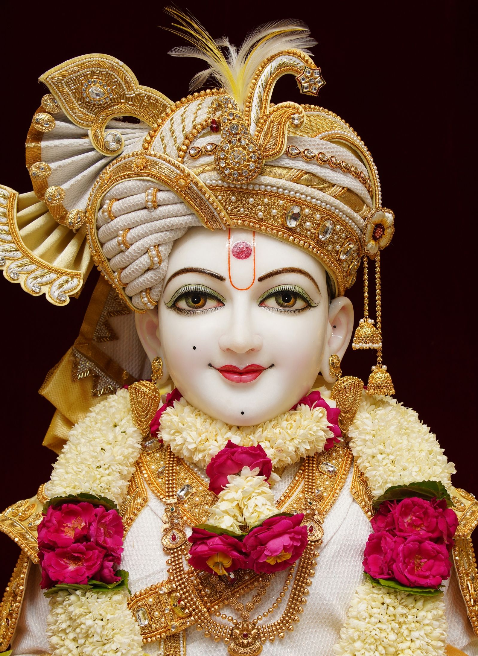 Close-up portrait of Swaminarayan