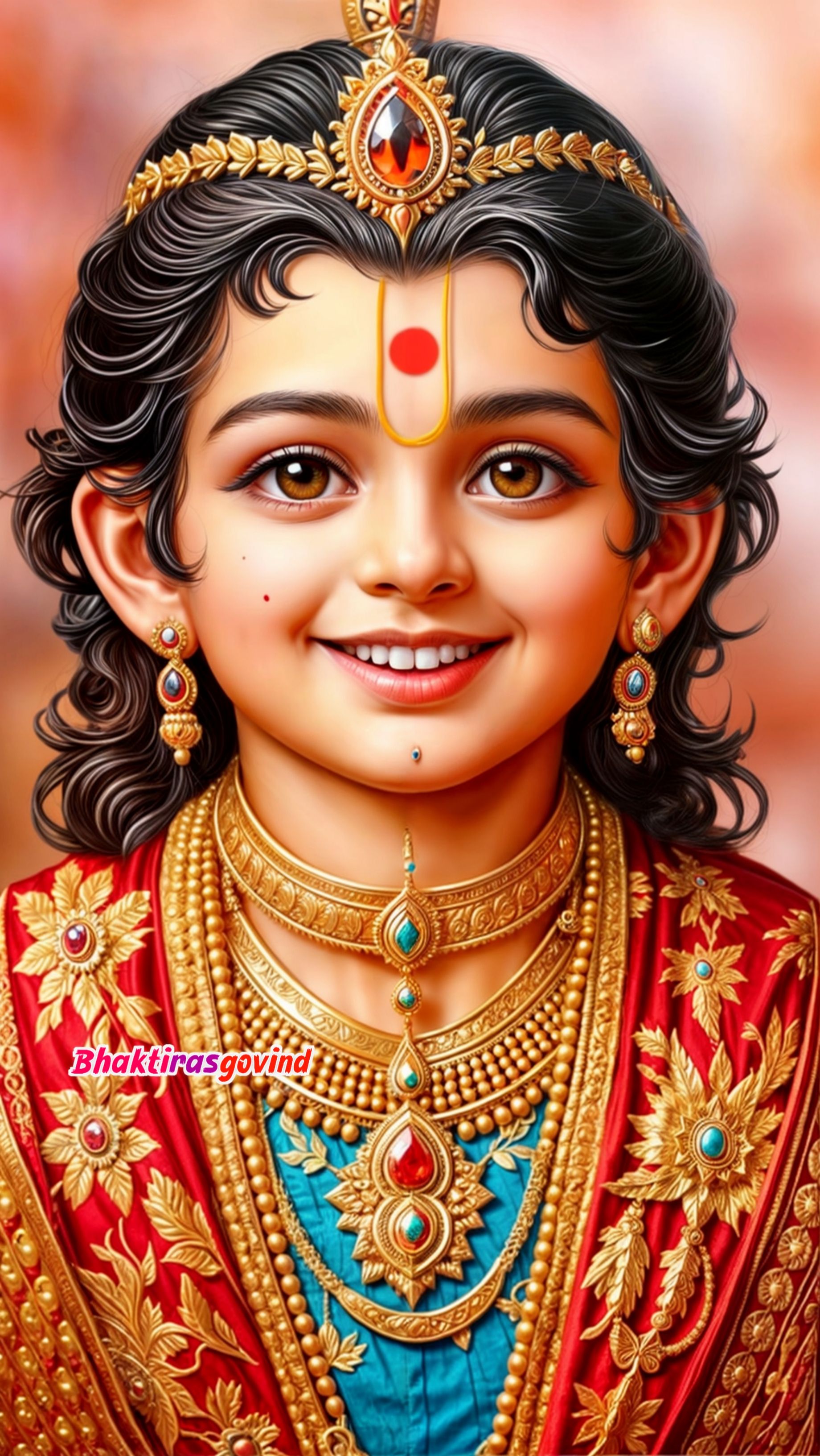 Swaminarayan’s serene childlike divine face