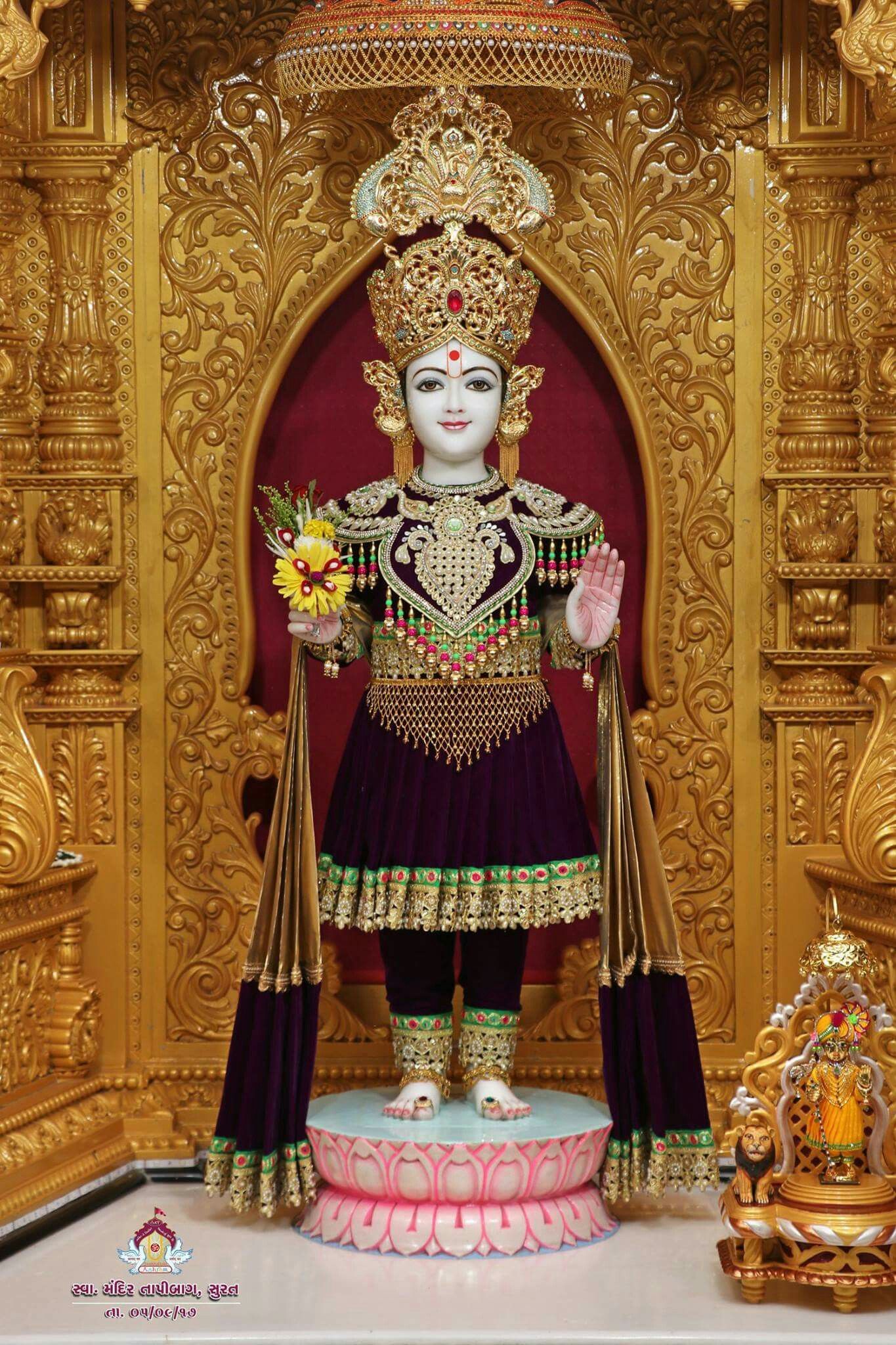 Swaminarayan deity statue in temple