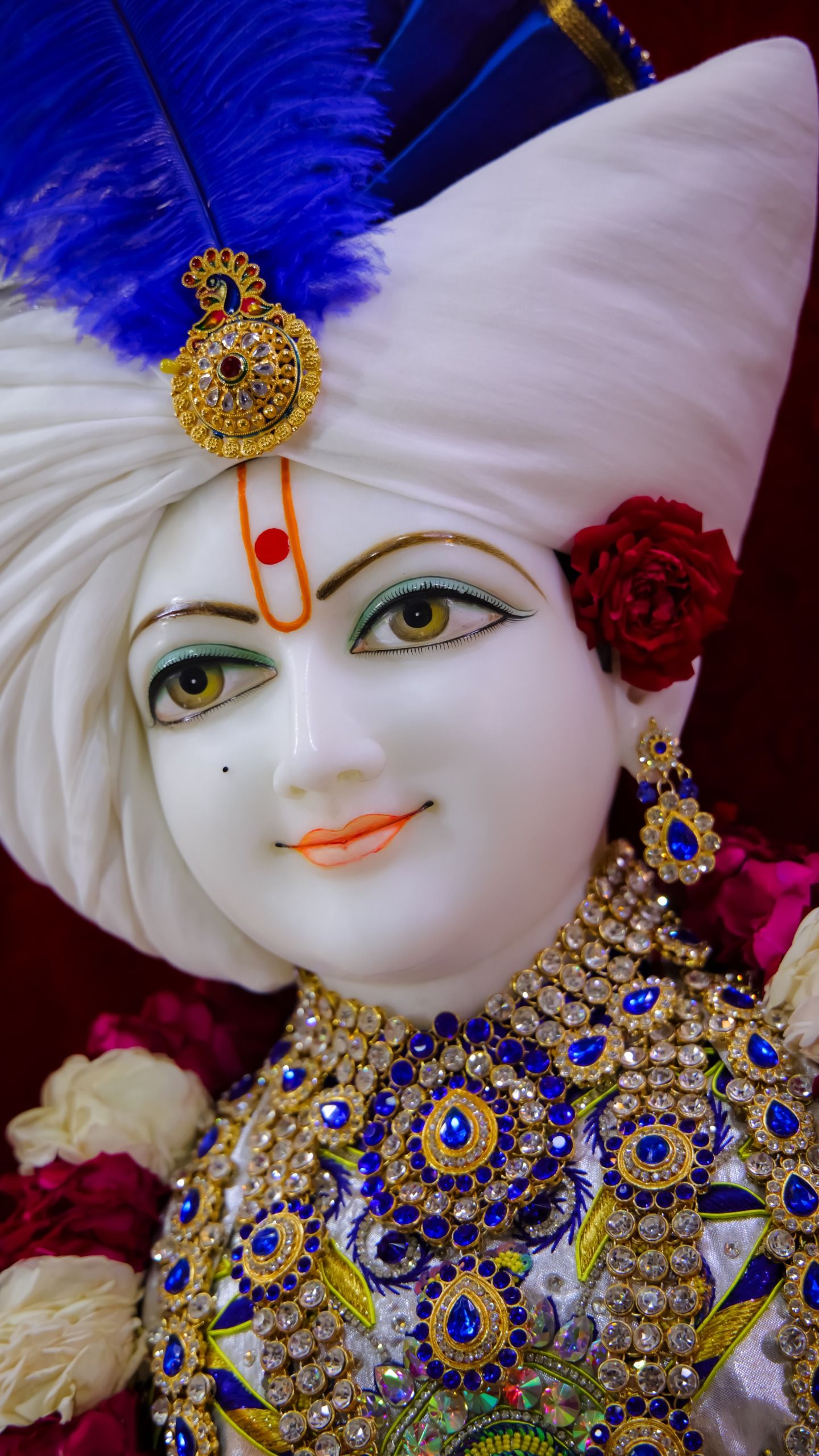 Swaminarayan Bhagwan close-up portrait