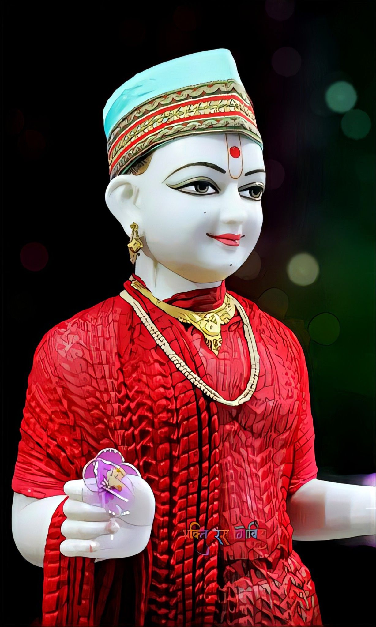 Swaminarayan portrait, serene, divine presence