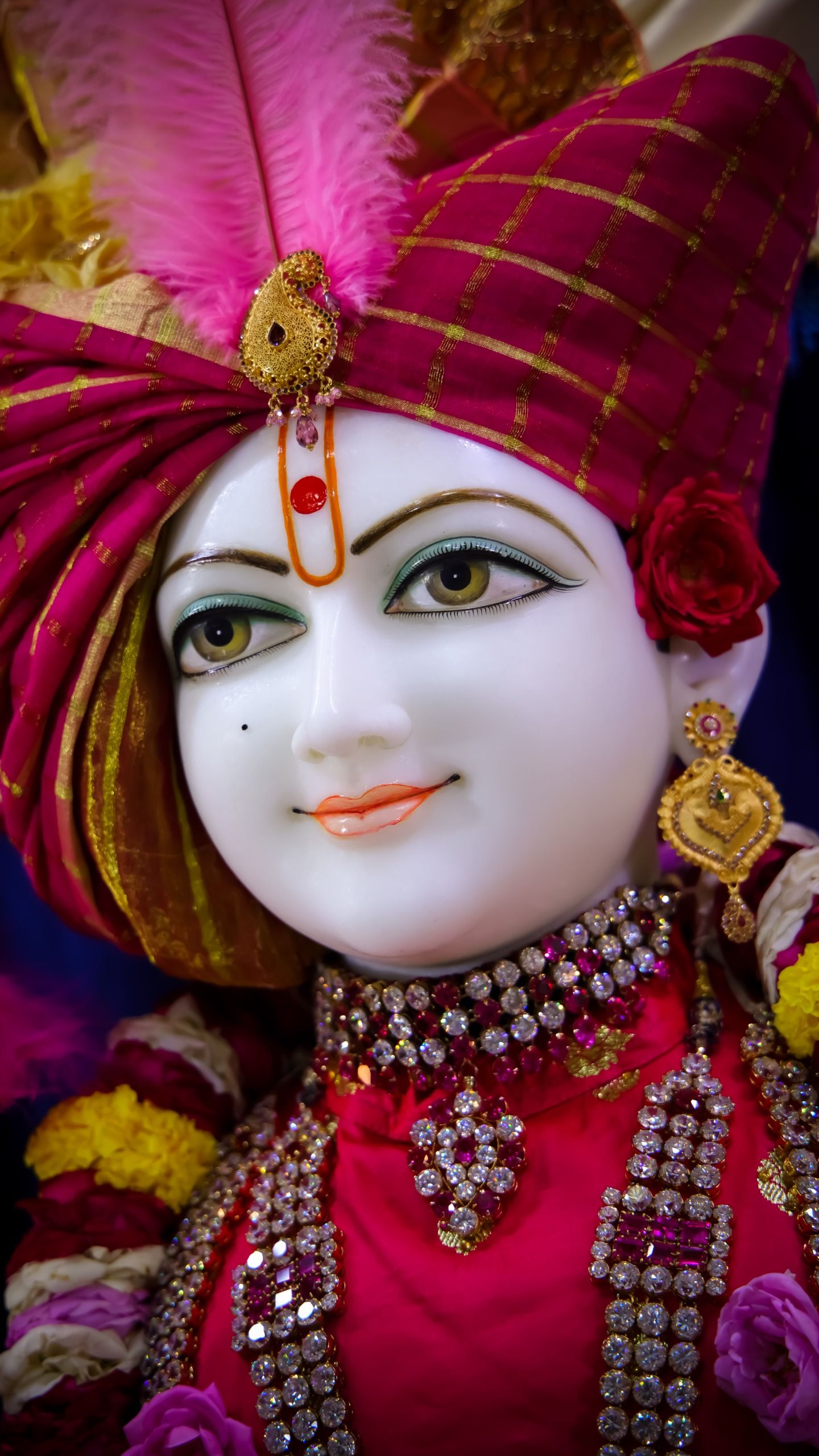 Swaminarayan serene face portrait