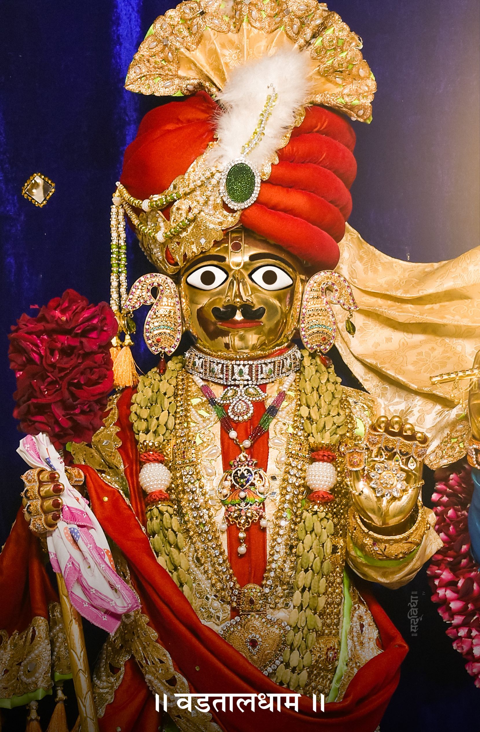 Radiant Swaminarayan Bhagwan portrait Vadtal Dham