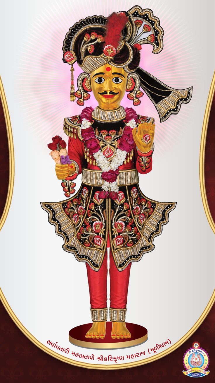 Swaminarayan Maharaj divine portrait darshan