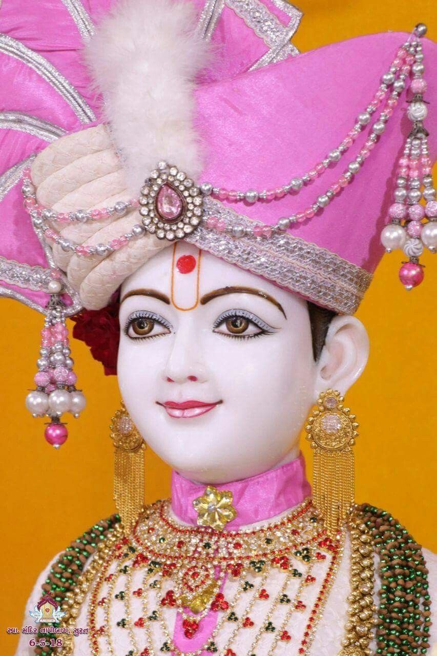 Close-up portrait of Swaminarayan