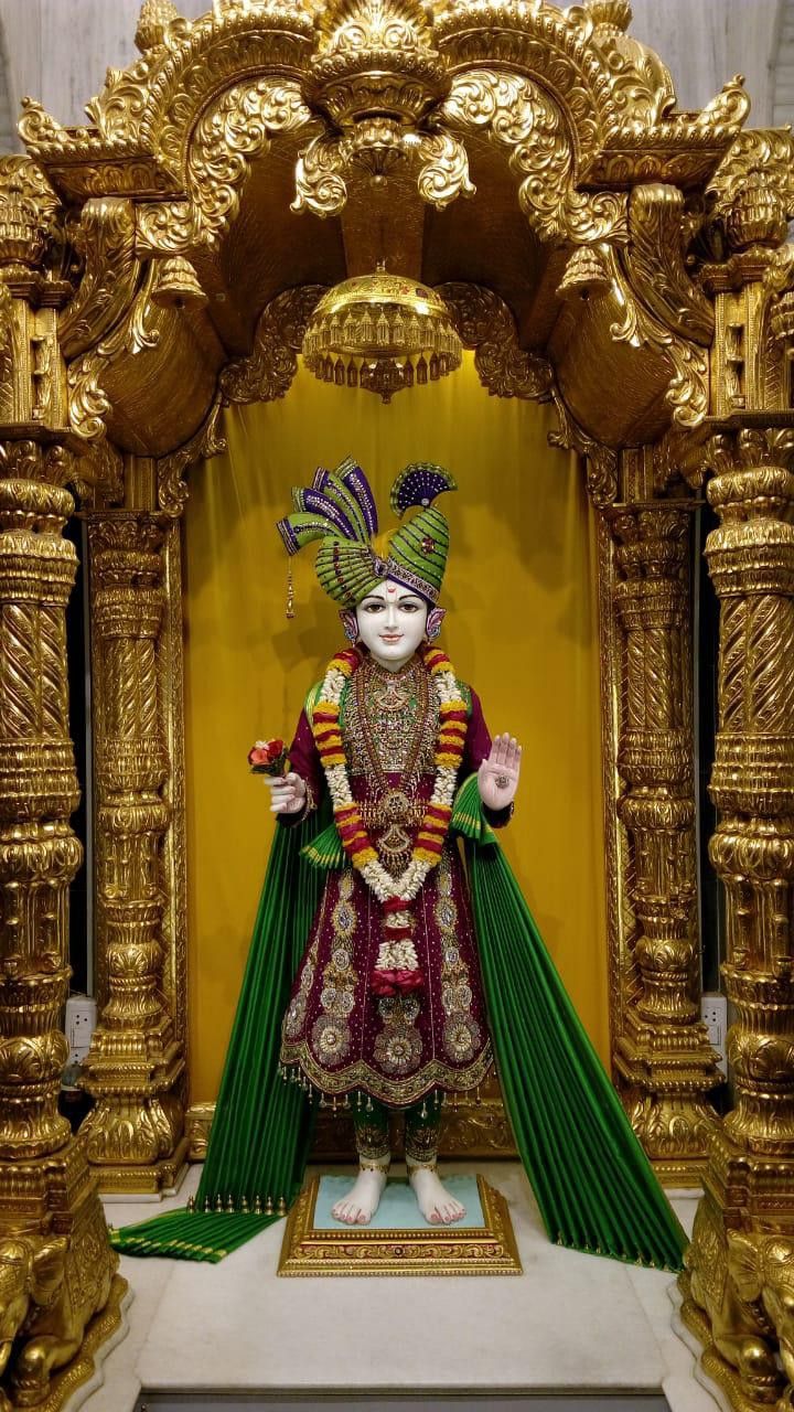 Swaminarayan deity in golden temple