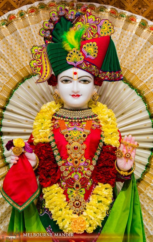 Swaminarayan statue at Melbourne Mandir