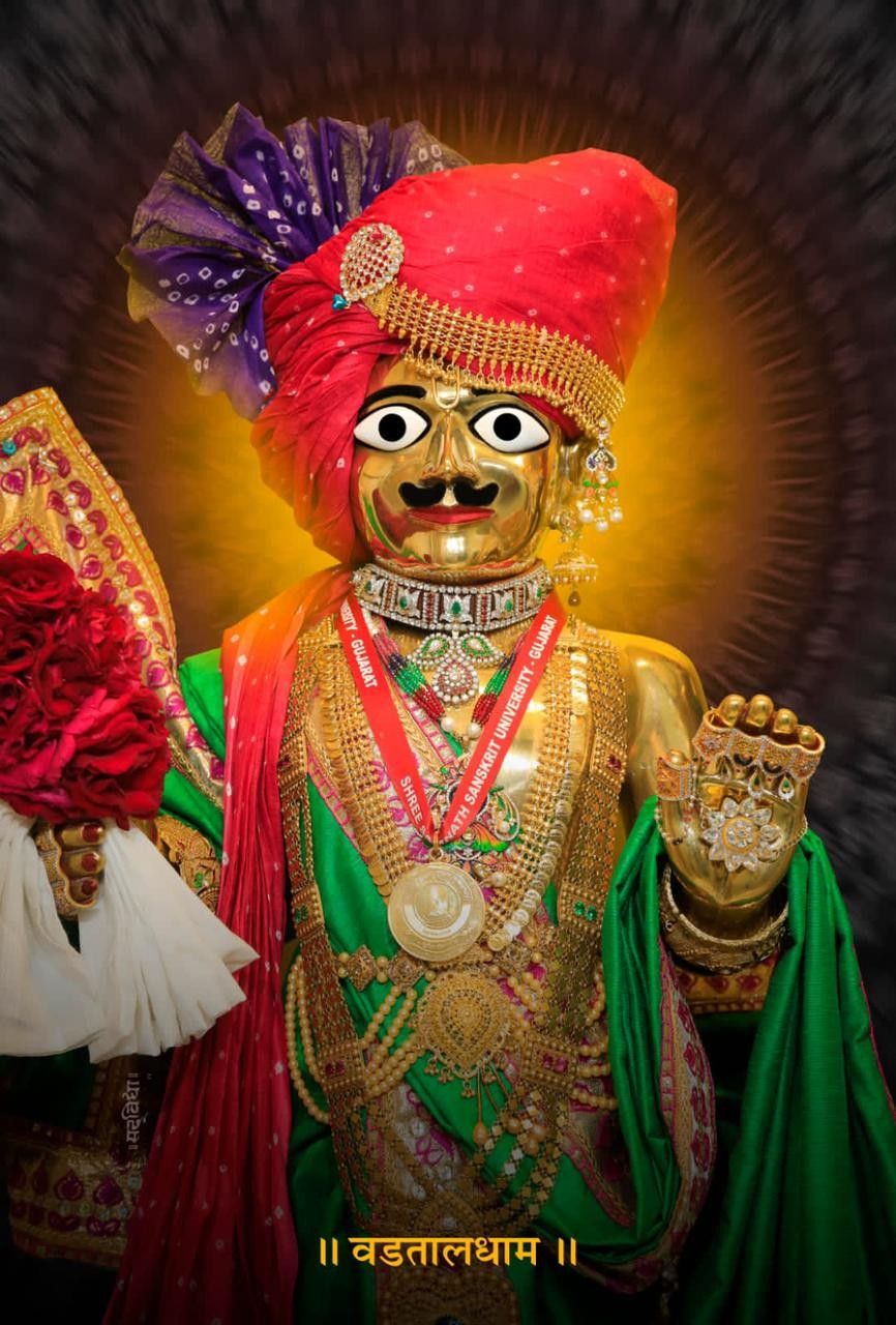 Swaminarayan portrait, Vadatal Dham Gujarat