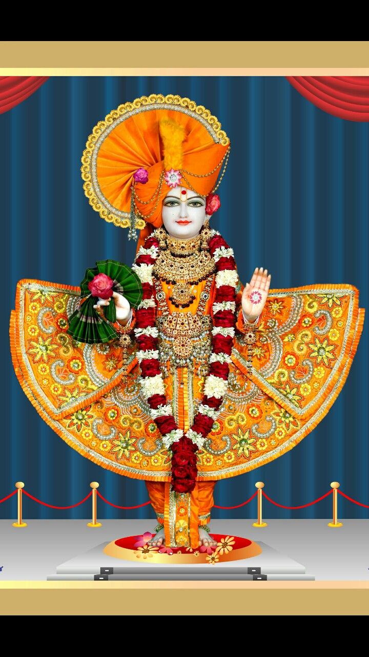 Swaminarayan Bhagwan radiates divine grace.