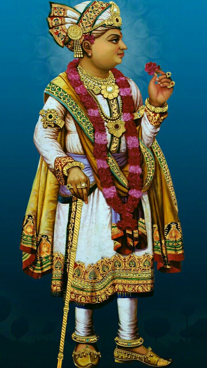 Swaminarayan Bhagwan in royal attire