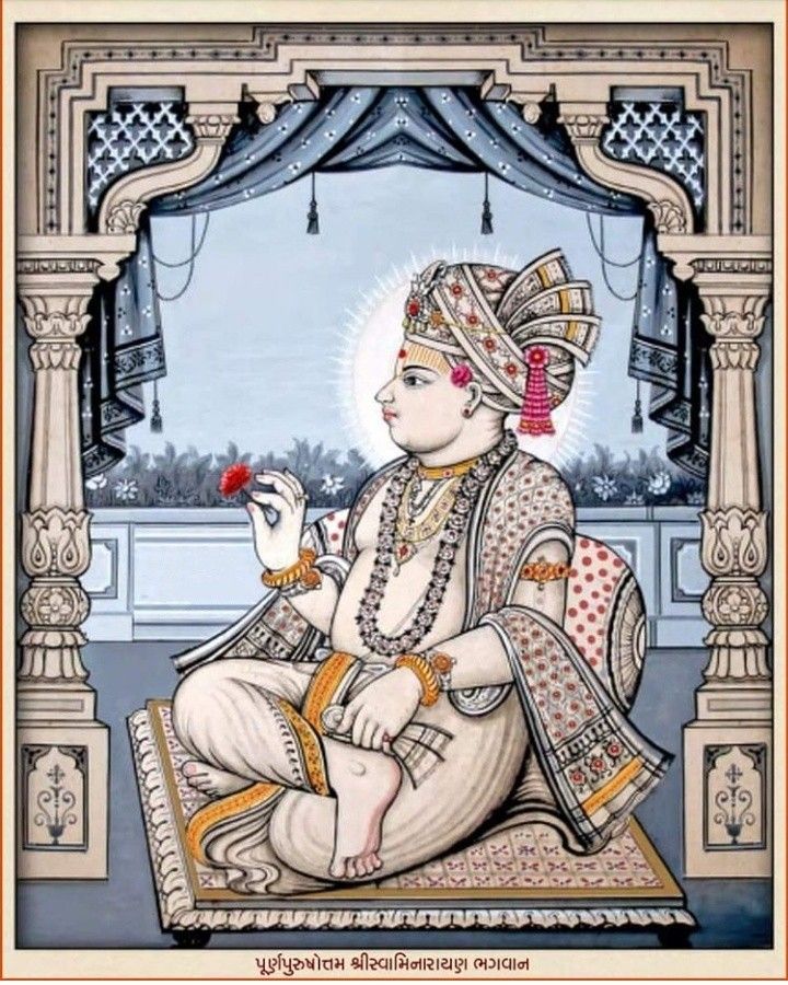 Swaminarayan Bhagwan serene portrait