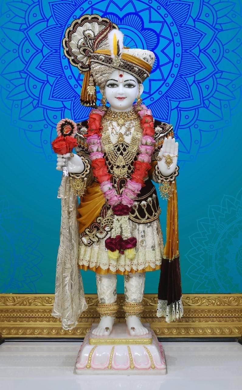 Swaminarayan deity statue in temple