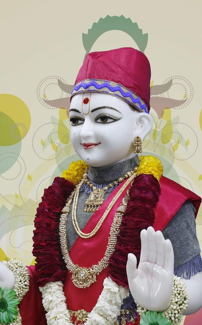 Swaminarayan Bhagwan statue, blessing pose