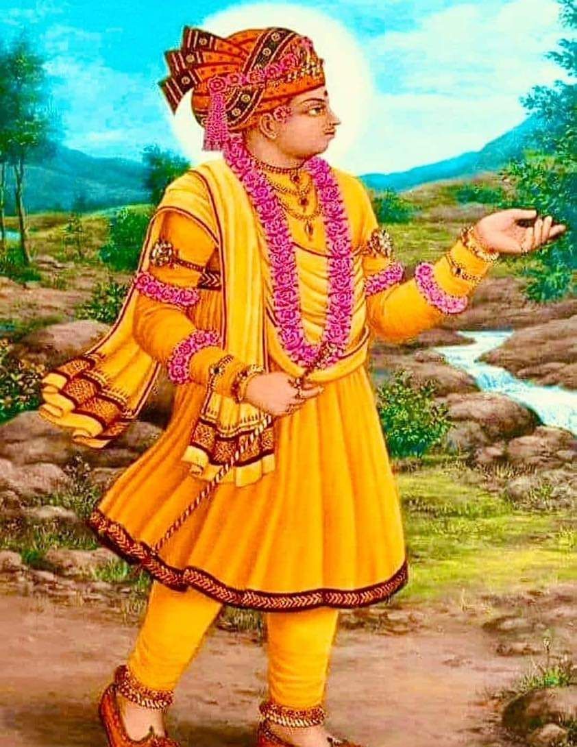 Swaminarayan Bhagwan in traditional attire